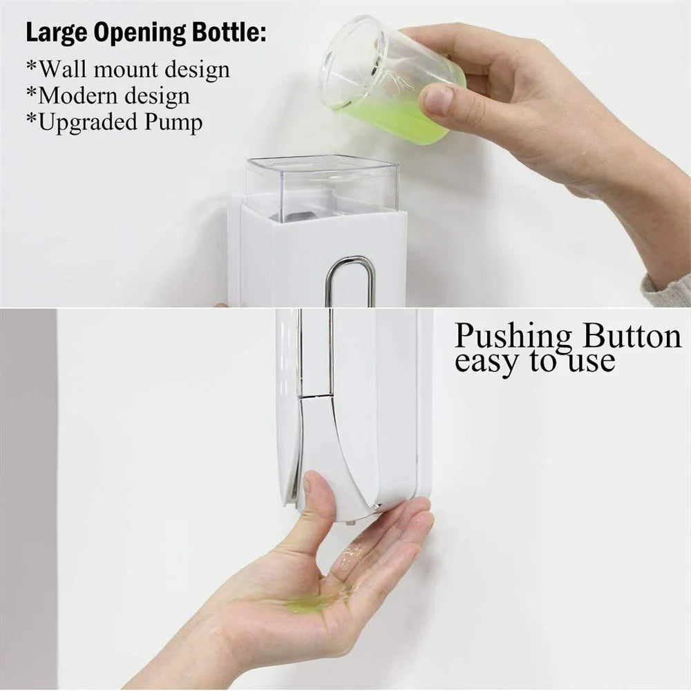 350ML Wall Mounted Bathroom Liquid Soap Dispenser Washing Lotion Hand Sanitizer Kid Family Hotel Kitchen Shower Gel High Quality